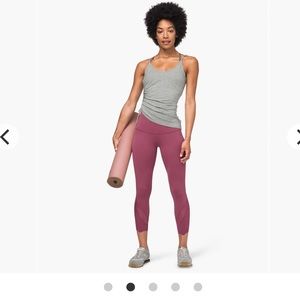 Lululemon Wunder Under Crop Roll Down Scallop 24"